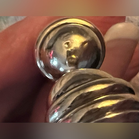 David Yurman 10mm Cable Cuff with 14K Gold Domes - Picture 14 of 15